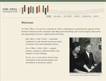 Tablet Screenshot of karlweigl.org
